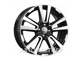 K&K KC874 6.5x17 4x100 ET43 60.1 Алмаз черный Vesta Cross